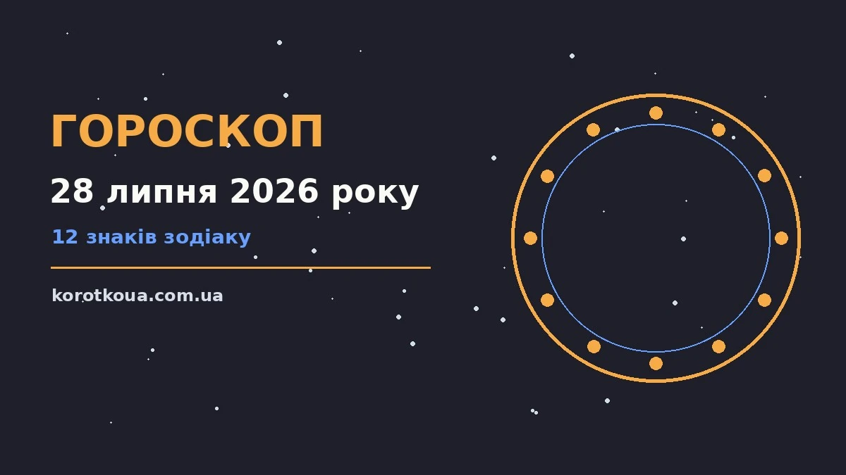 Щоденний гороскоп на 28 липня 2026 року — планування, навчання і завершення справ у вівторок