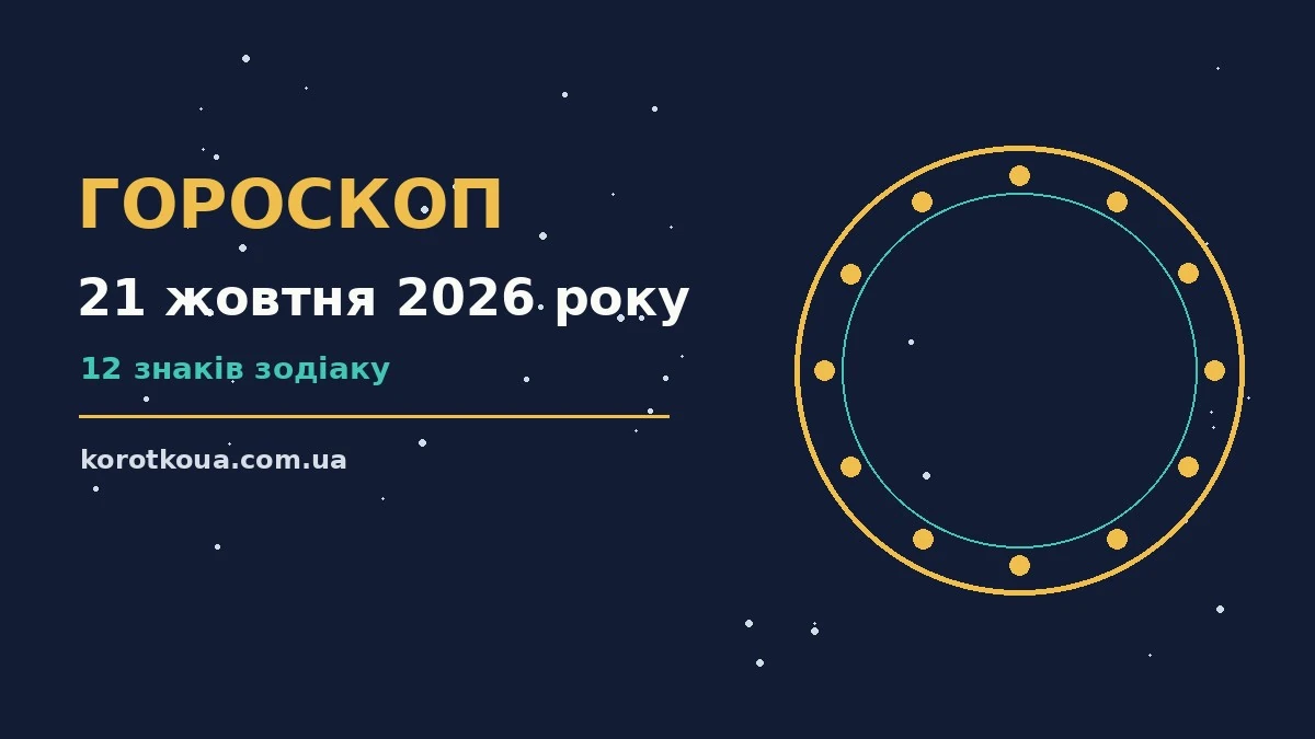 Щоденний гороскоп на 21 жовтня 2026 року на тлі затишного осіннього ранку