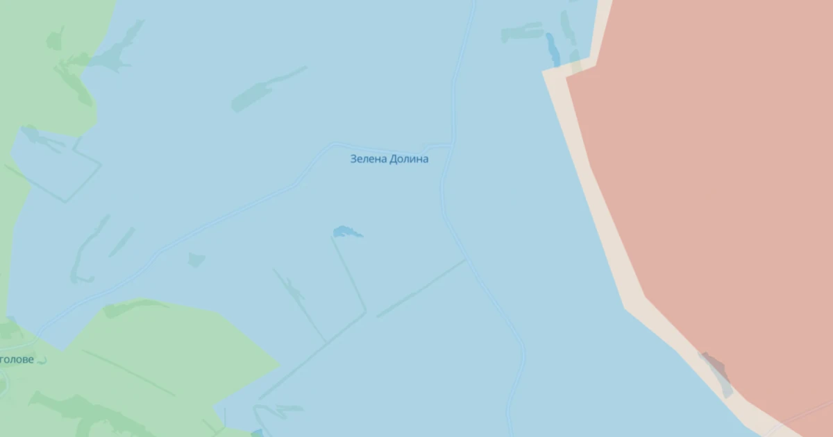 Карта зон контролю на Донеччині в межах операції «Вівальді» з позначенням звільнених сіл Зелена Долина, Липове та Колодязі